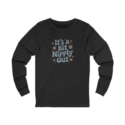 It's a Bit Nipply Out — Christmas Vacation Retro Long Sleeve (Dark)