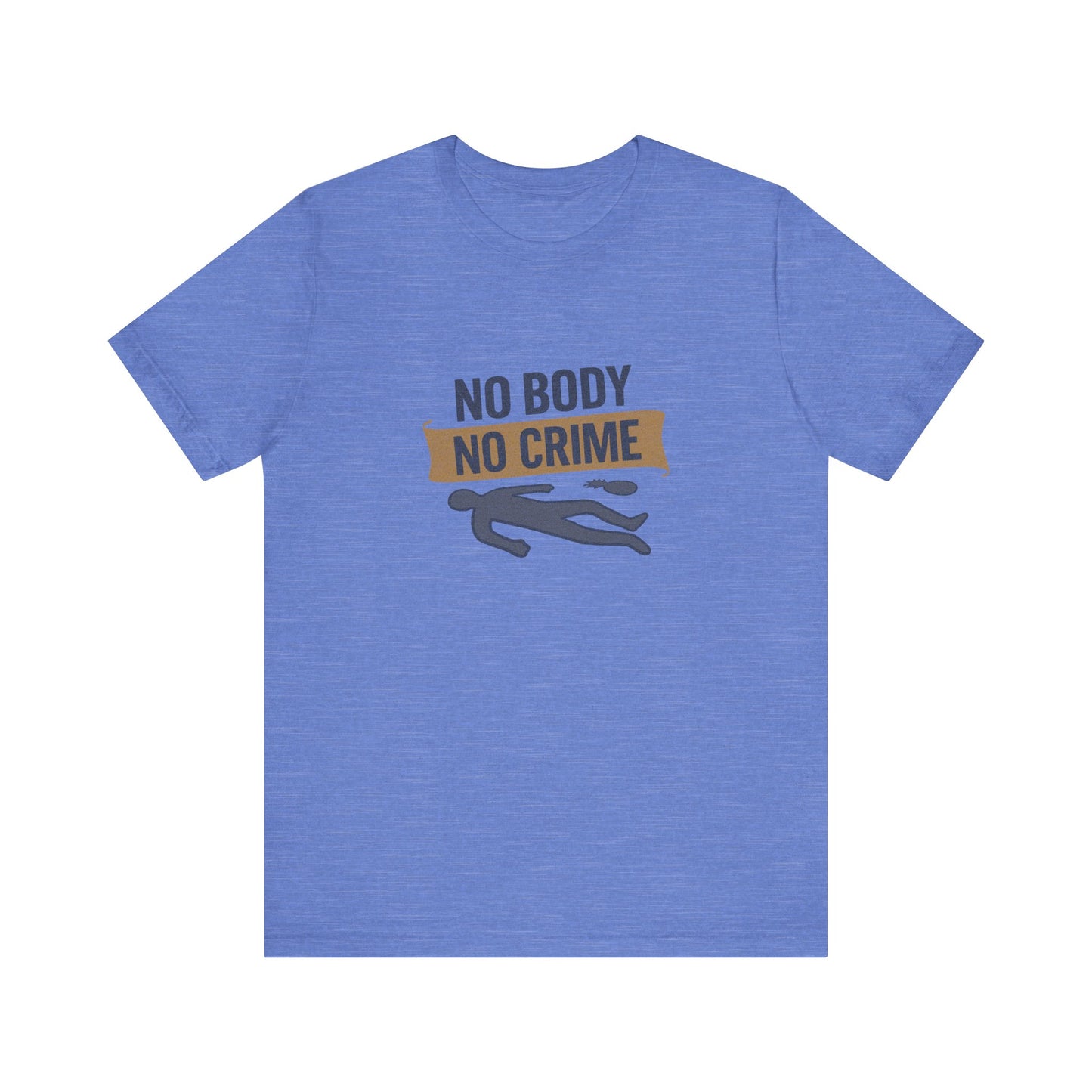 No Body, No Crime — Psych Crime Scene Retro Tee (Light)