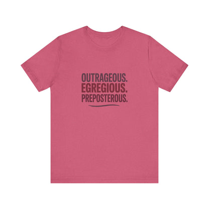Outrageous Egregious Preposterous — Seinfeld Retro Tee (Light)