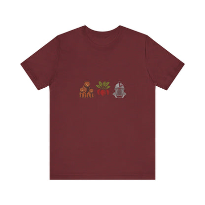 Bears, Beets, Battlestar (Icons) — Retro Tee (Dark)