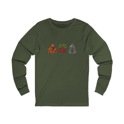 Bears, Beets, Battlestar (Icons) — Retro Long Sleeve (Dark)