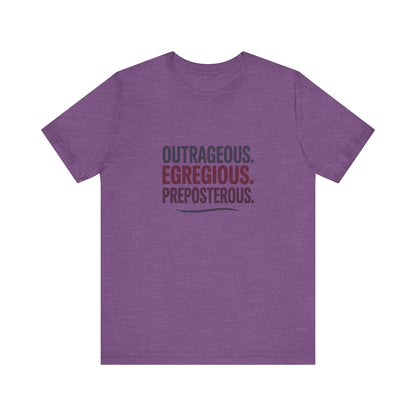 Outrageous Egregious Preposterous — Seinfeld Retro Tee (Light)