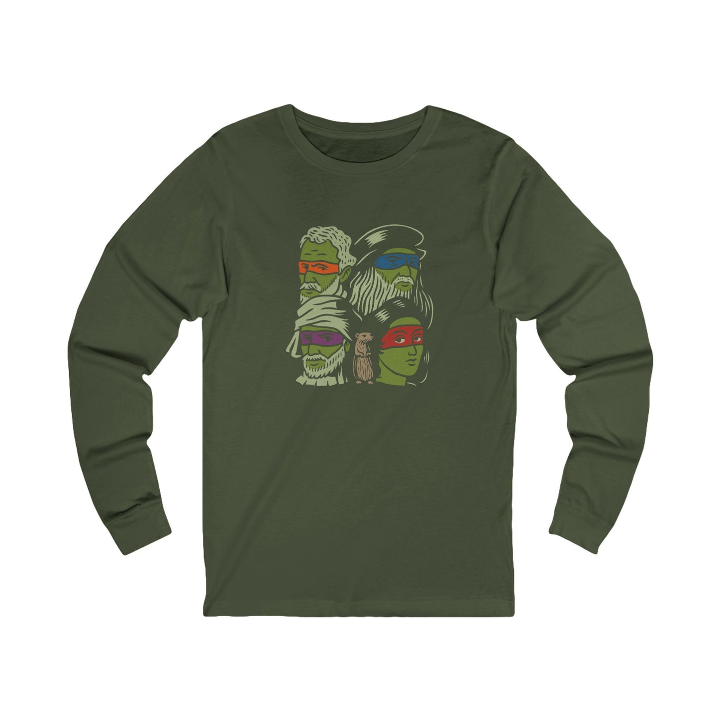Renaissance Ninja Turtles — TMNT Retro Long Sleeve (Dark)
