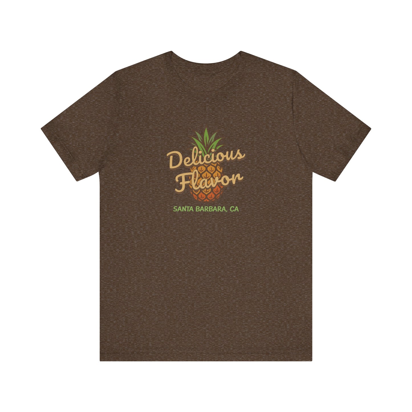 Delicious Flavor — Santa Barbara Pineapple Retro Tee (Dark)