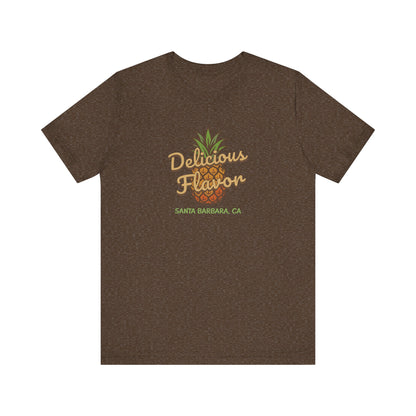 Delicious Flavor — Santa Barbara Pineapple Retro Tee (Dark)