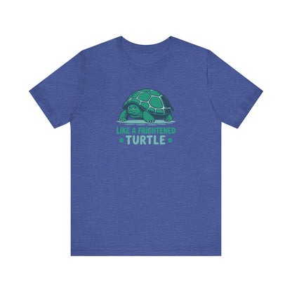 Like a Frightened Turtle — George Costanza Shrinkage Retro Tee (Dark)