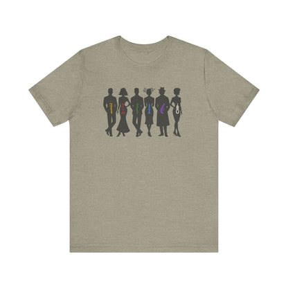 The Usual Suspects, Properly Armed — Clue Retro Tee (Light)