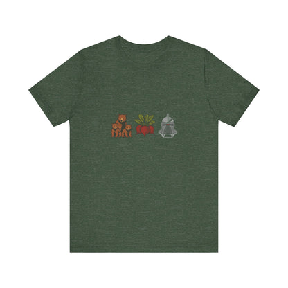 Bears, Beets, Battlestar (Icons) — Retro Tee (Dark)
