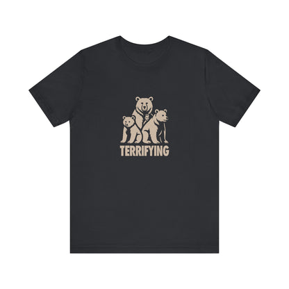 Bears Are Terrifying — Retro Silhouette Tee (Dark)