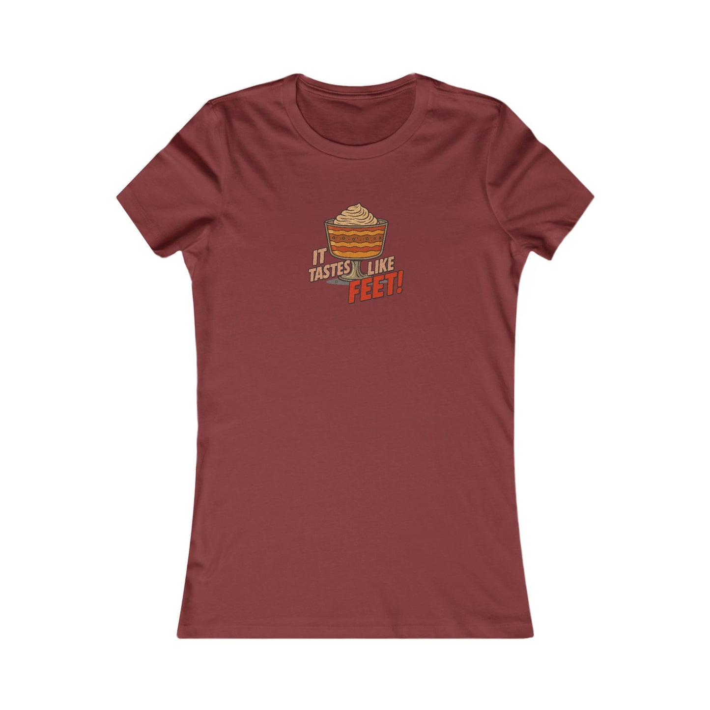It Tastes Like Feet! — Thanksgiving Trifle Retro Women's Tee (Dark)