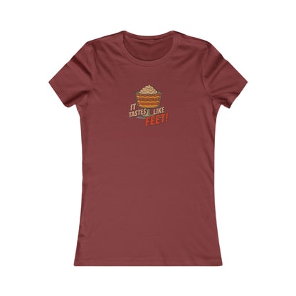 It Tastes Like Feet! — Thanksgiving Trifle Retro Women's Tee (Dark)