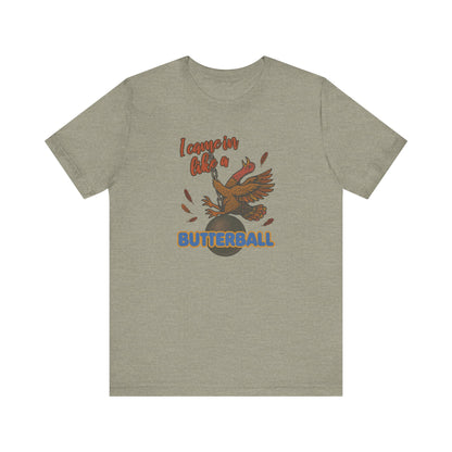 Like a Butterball — Miley Cyrus Thanksgiving Parody Retro Tee (Light)
