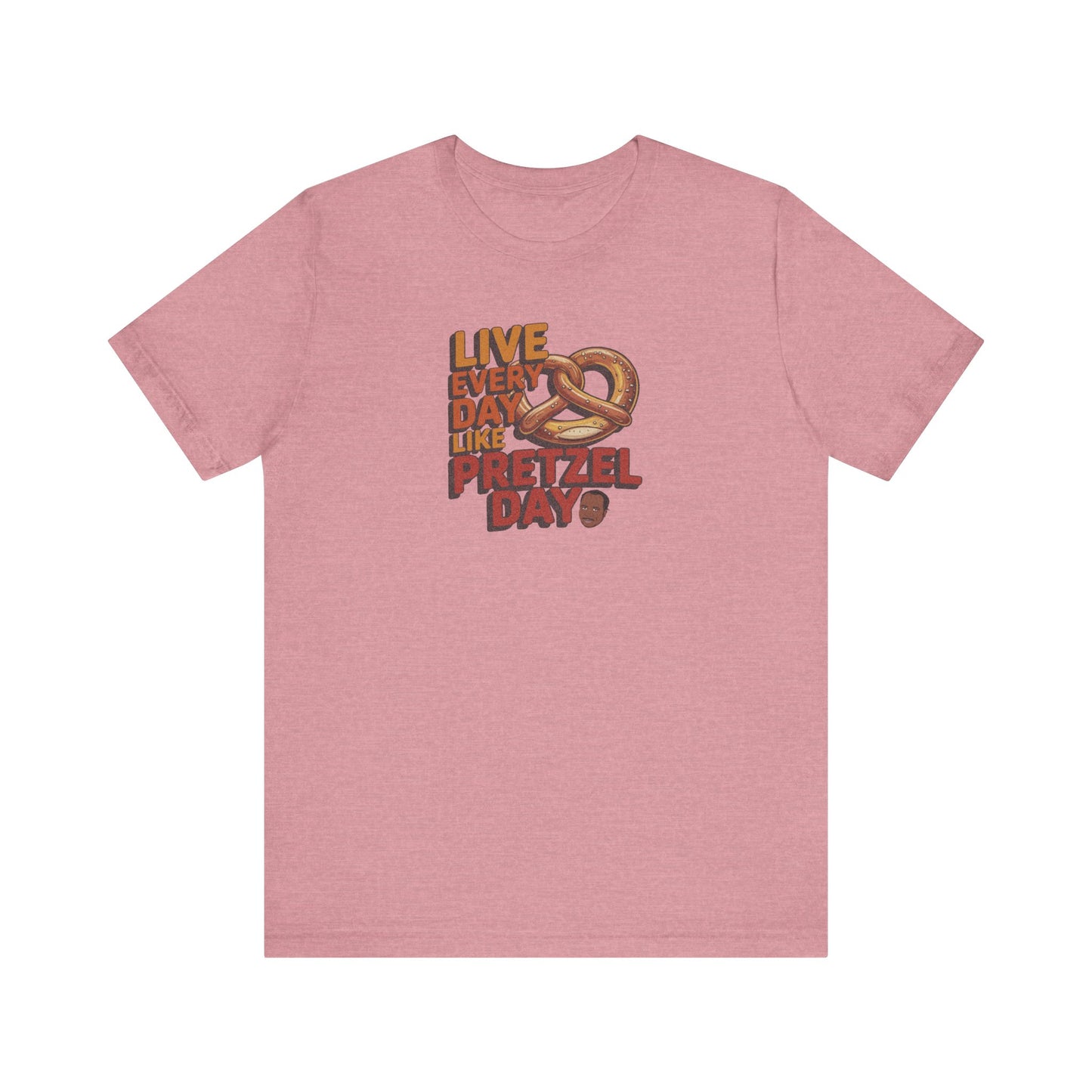 Live Every Day Like Pretzel Day — Stanley Hudson Retro Tee (Light)