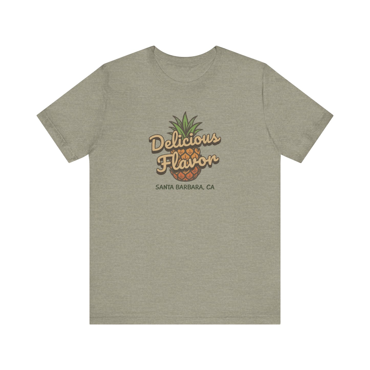 Delicious Flavor — Santa Barbara Pineapple Retro Tee (Light)