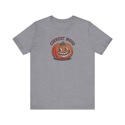 Current Mood (Toothy Jack) — Retro Halloween Tee (Light)