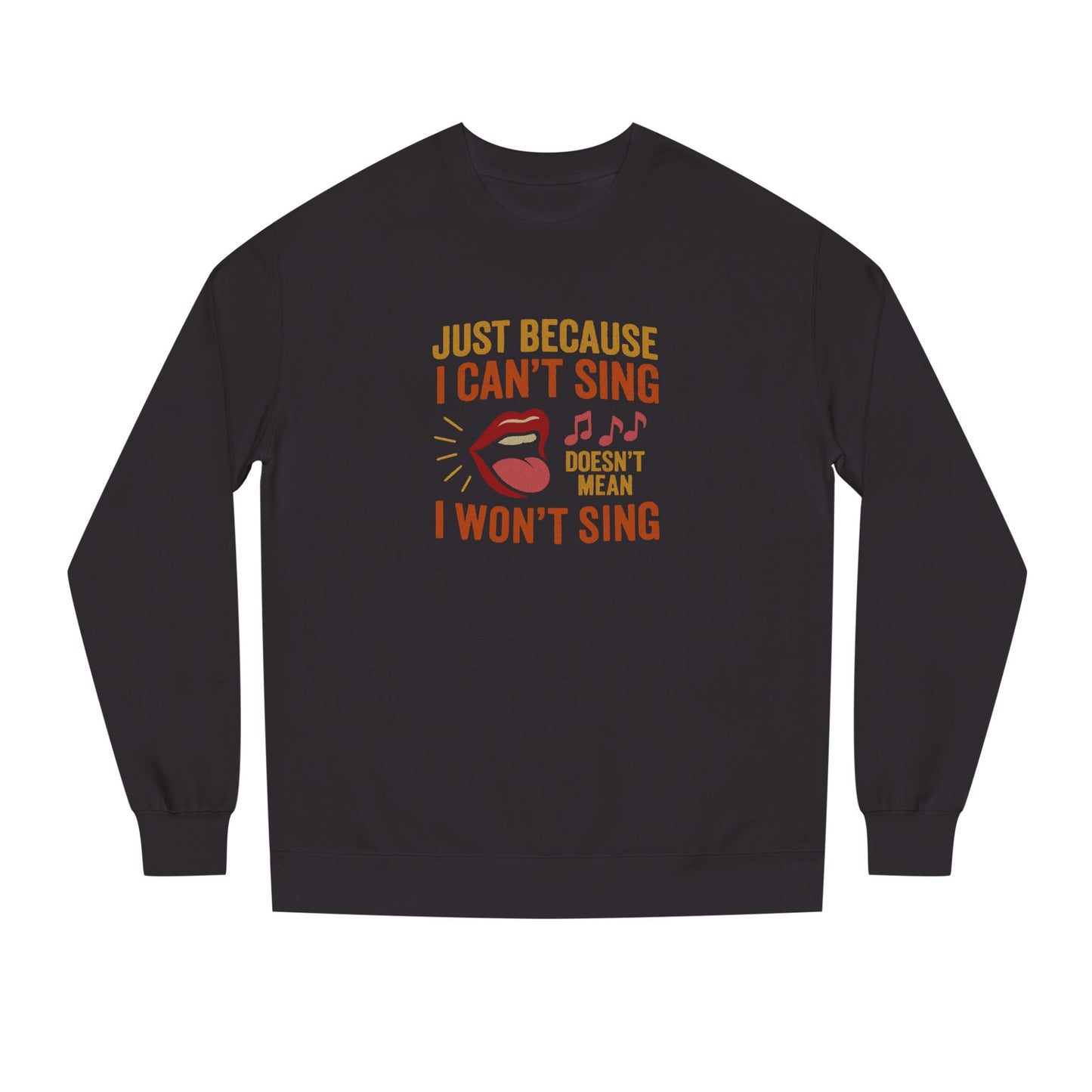 Sing Like Nobody’s Listening — Retro Sweatshirt (Dark)