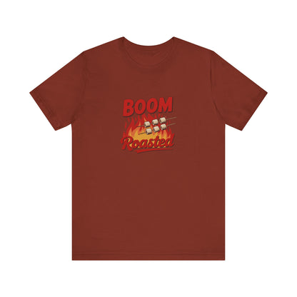 Boom, Roasted — Michael Scott Retro Tee (Dark)