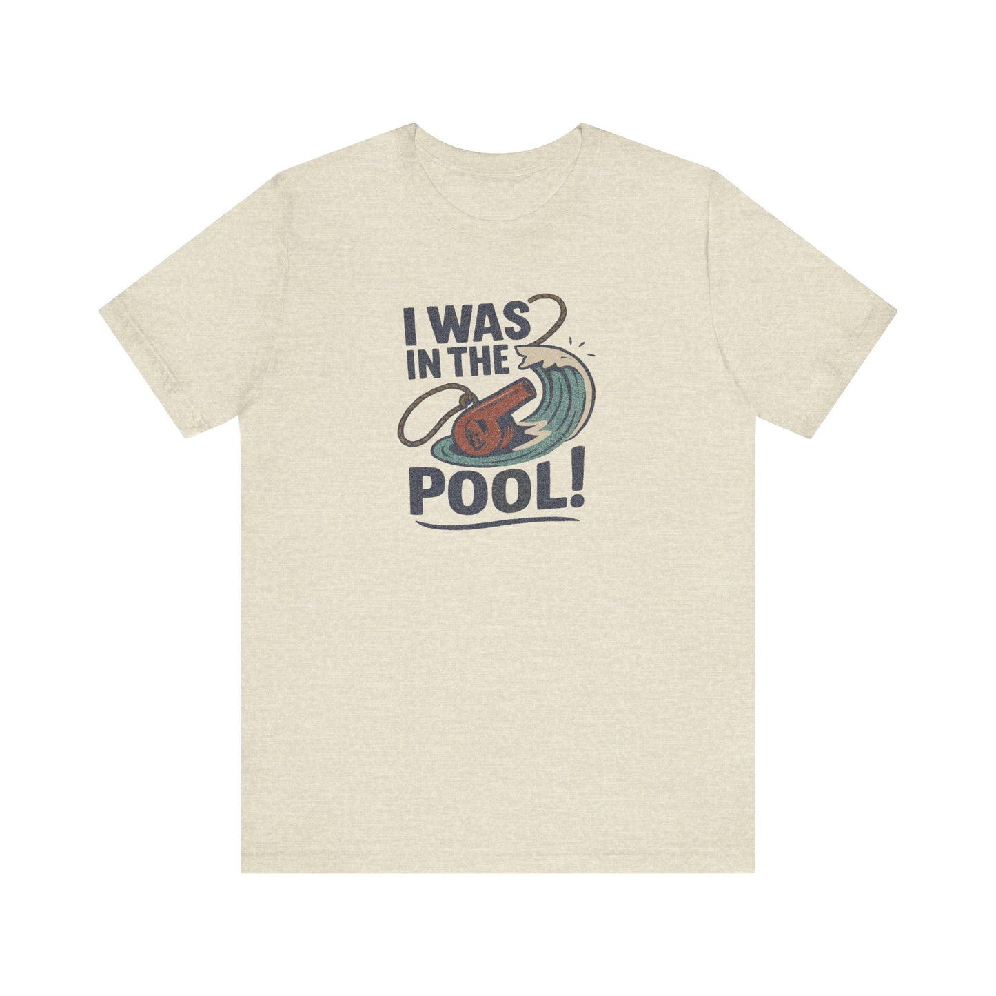 I Was in the Pool! — George Costanza Shrinkage Retro Tee (Light)