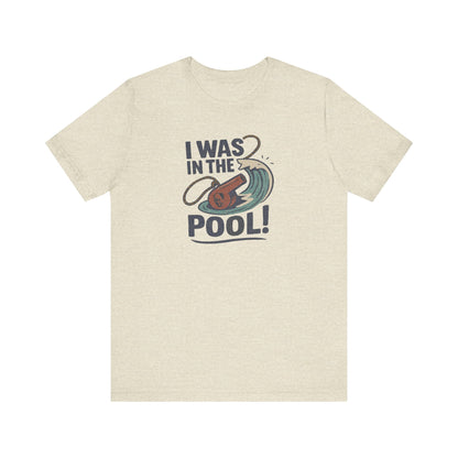 I Was in the Pool! — George Costanza Shrinkage Retro Tee (Light)