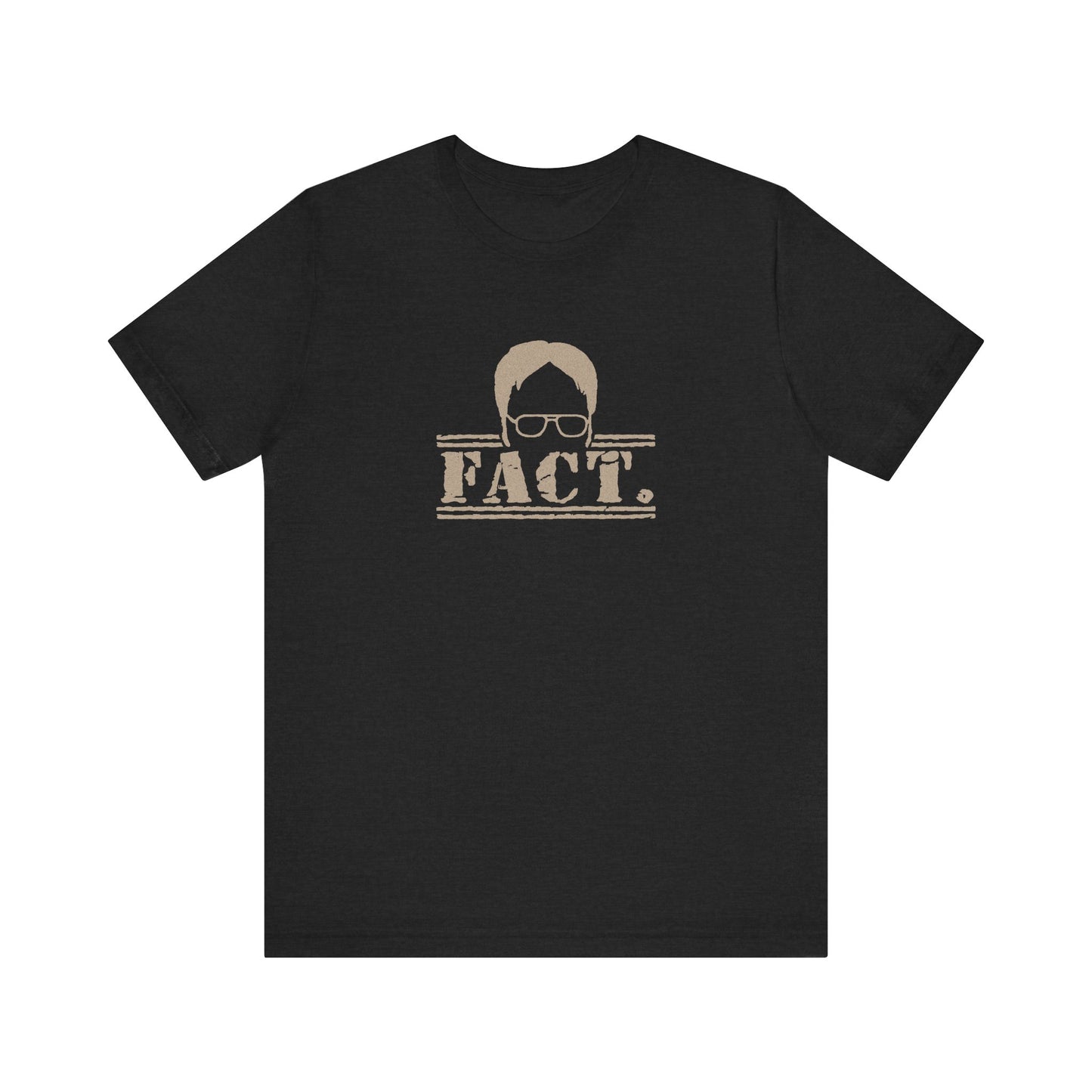 Dwight Schrute FACT. — The Office-Inspired Retro Tee (Dark)