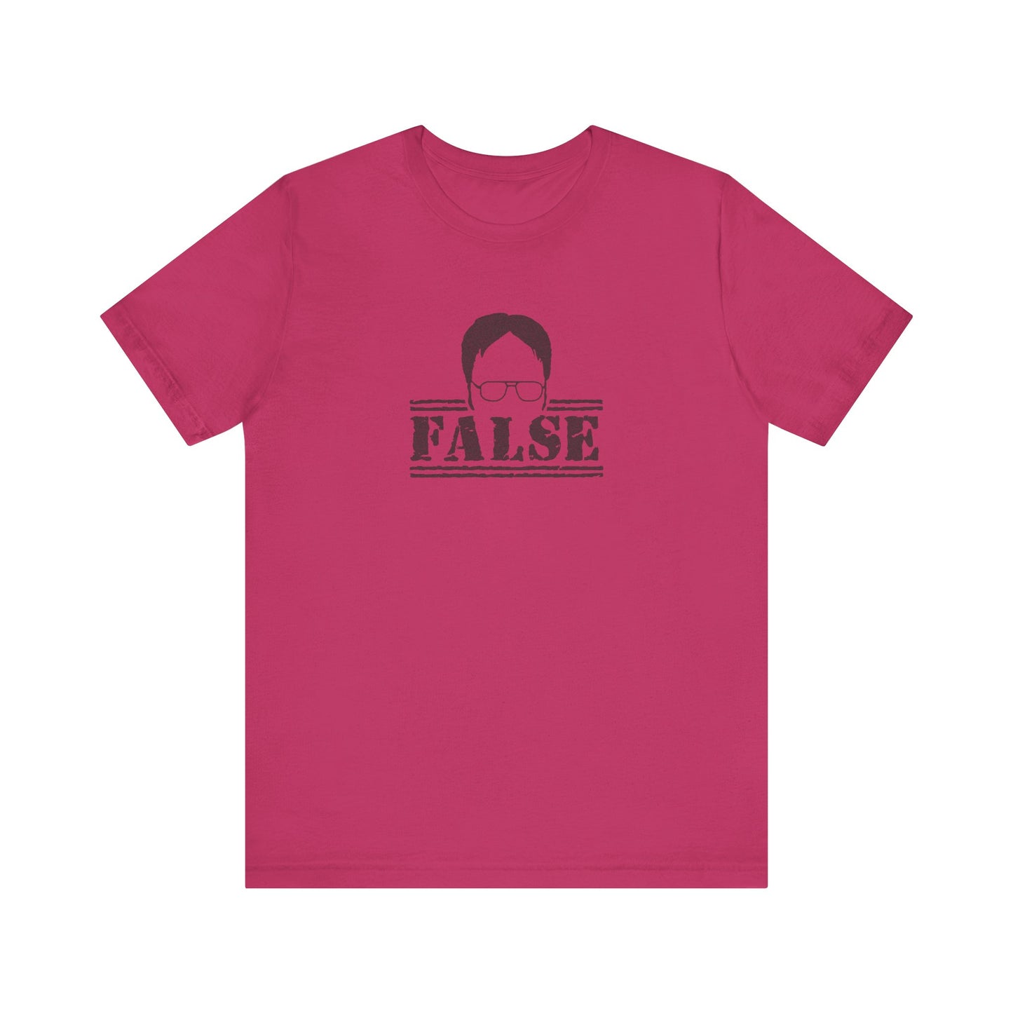 Dwight Schrute FALSE —  The Office-Inspired Retro Tee (Light)