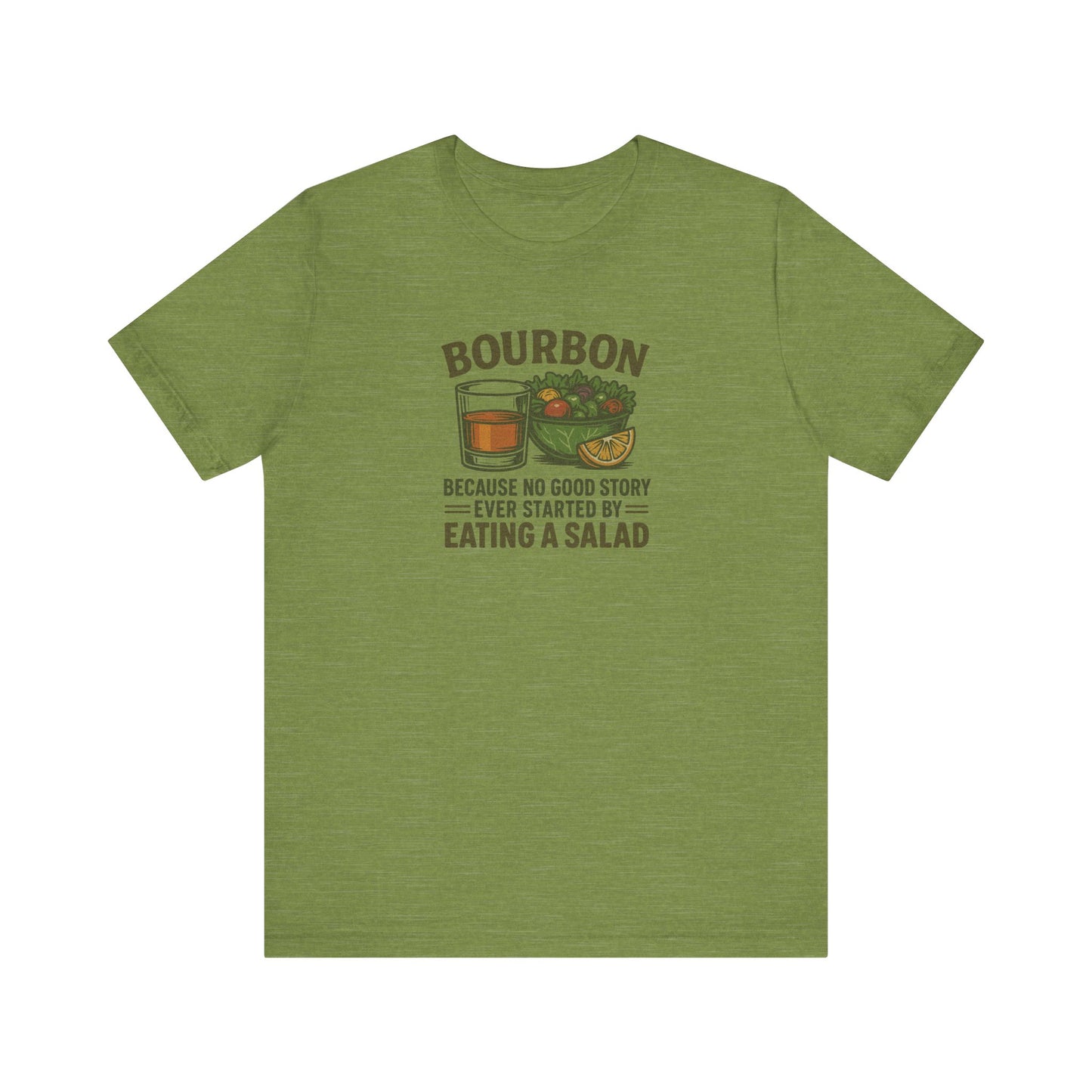 Bourbon > Eating a Salad — Retro Graphic Tee (Light)