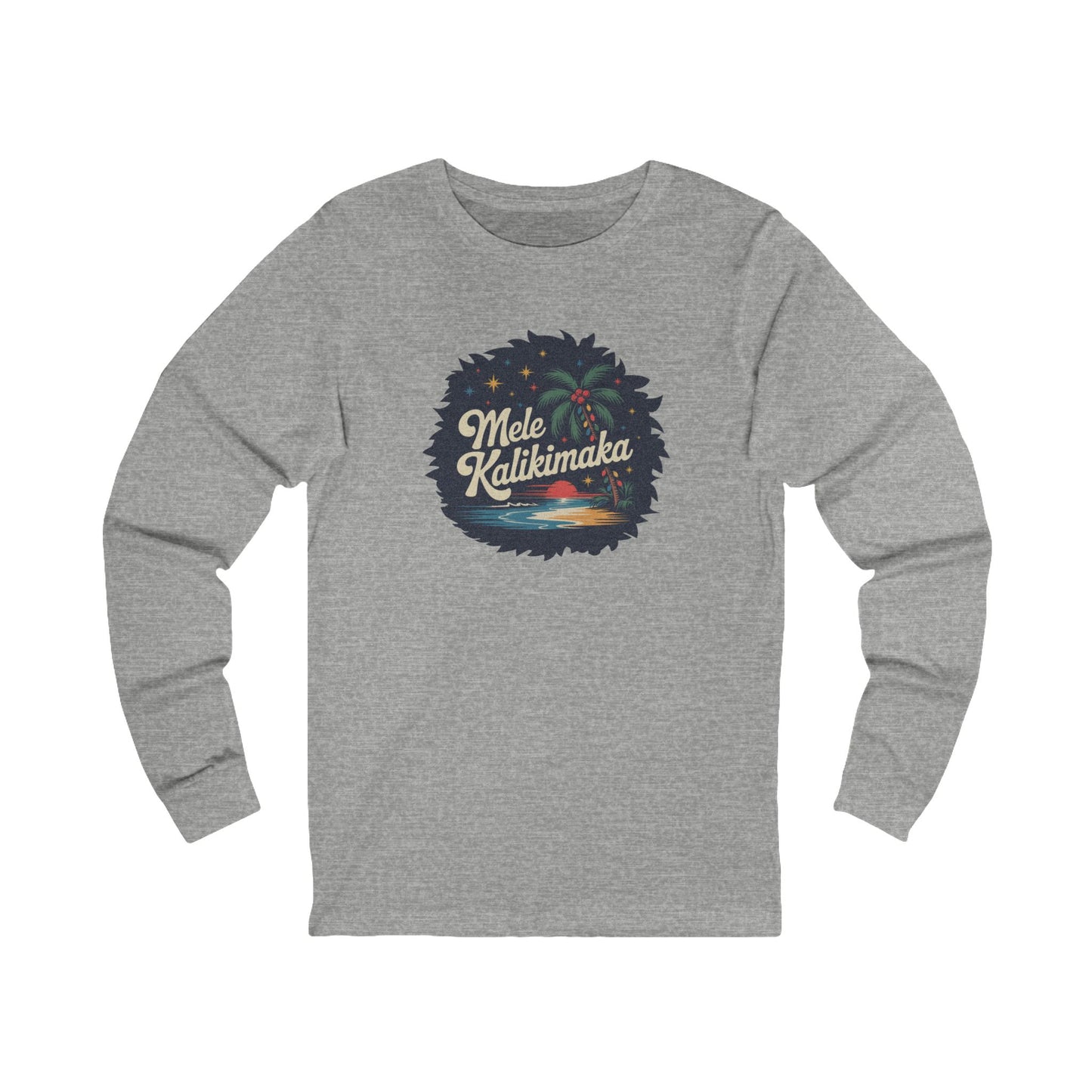 Mele Kalikimaka — Retro Hawaiian Christmas Long Sleeve (Light)