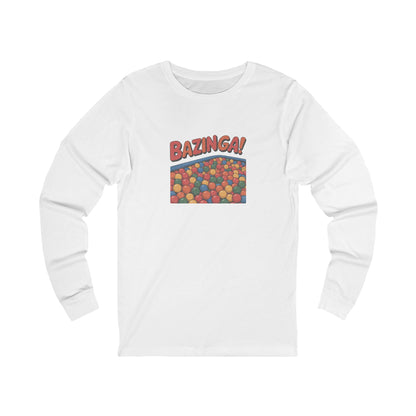 Bazinga! Ball Pit — Big Bang Theory Retro Long Sleeve (Light)