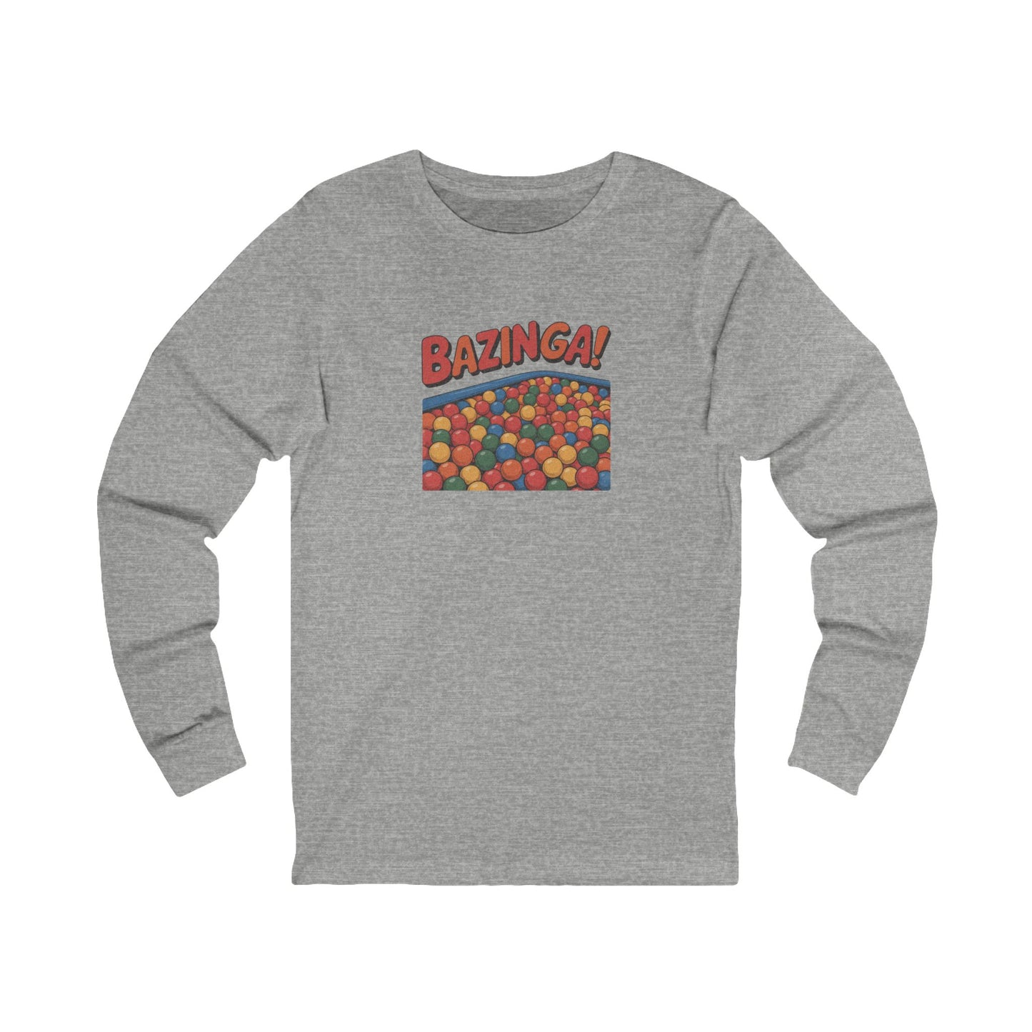 Bazinga! Ball Pit — Big Bang Theory Retro Long Sleeve (Light)