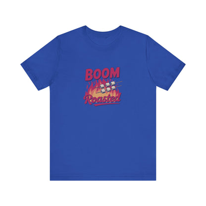 Boom, Roasted — Michael Scott Retro Tee (Dark)
