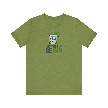 Party Starter: Let the Fun Be Gin – Cocktail Retro Tee (Light)