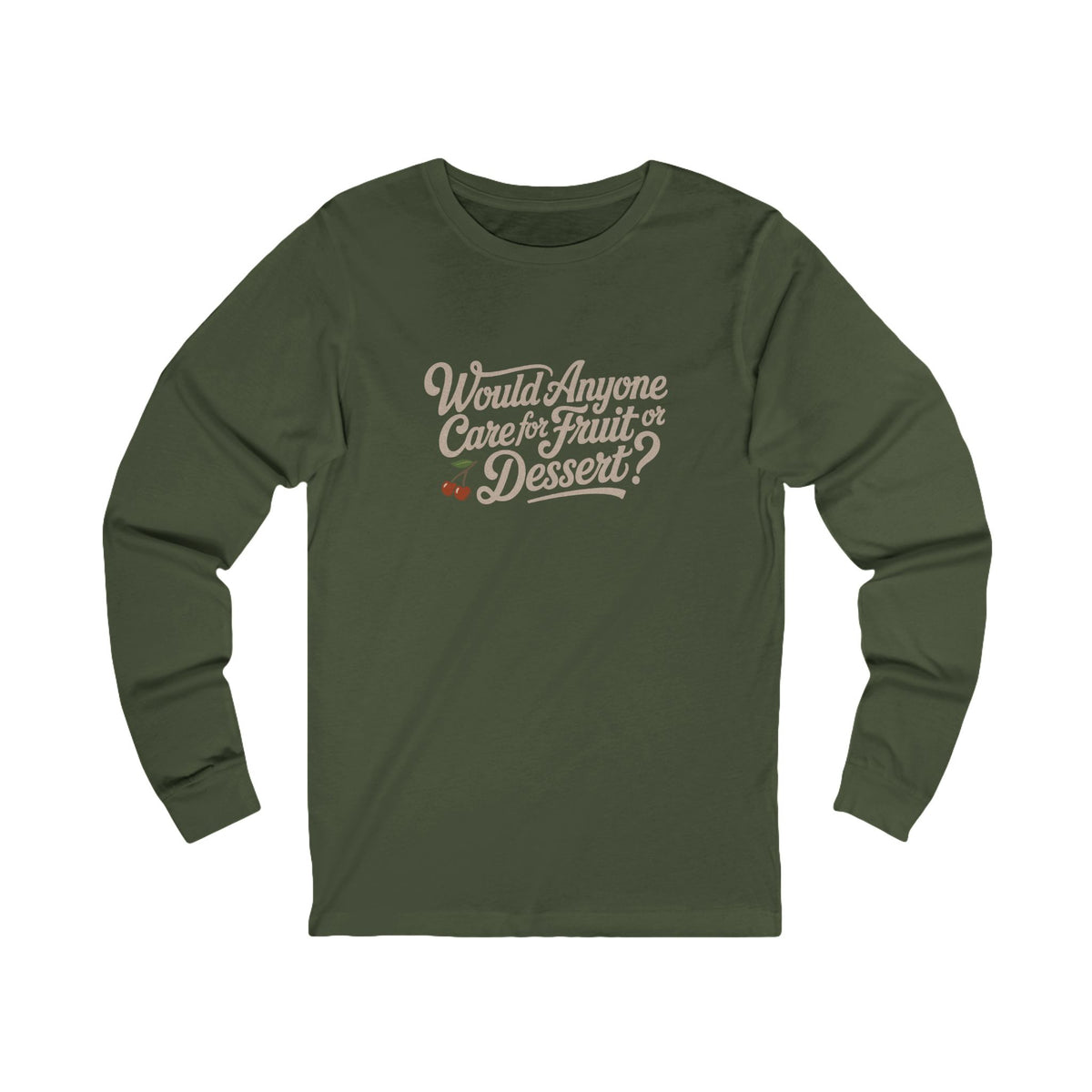 Would Anyone Care for Fruit or Dessert? — Clue Retro Long Sleeve (Dark)