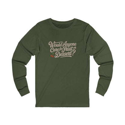 Would Anyone Care for Fruit or Dessert? — Clue Retro Long Sleeve (Dark)