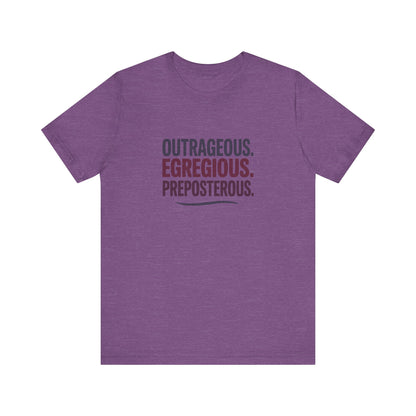 Outrageous Egregious Preposterous — Seinfeld Retro Tee (Light)