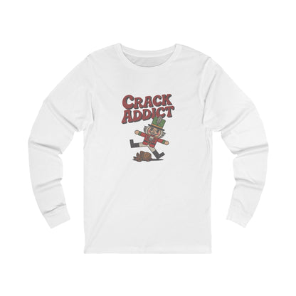 Crack Addict Nutcracker (Unhinged Remix) — Retro Long Sleeve (Light)