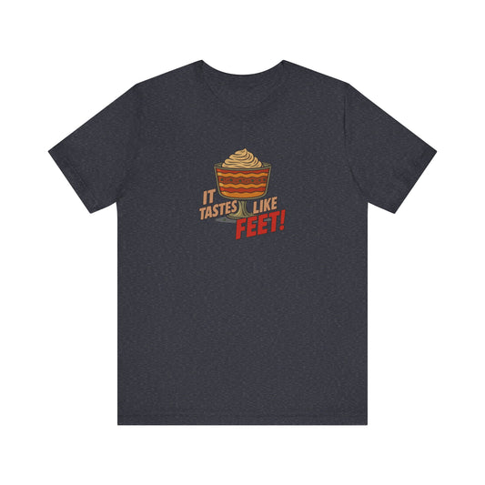 It Tastes Like Feet! — Thanksgiving Trifle Retro Tee (Dark)