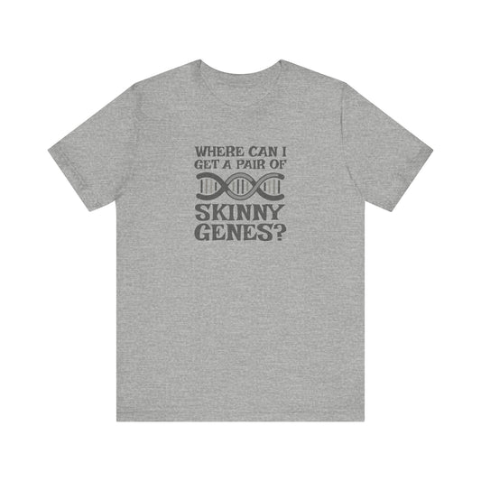 Pair of Skinny Genes — Retro Graphic Tee (Light)