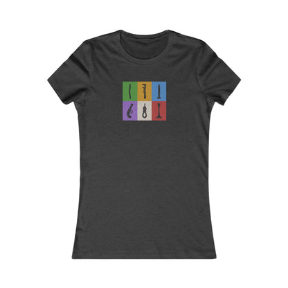 Six Ways Into the Evidence Locker — Clue Retro Women's Tee (Dark)