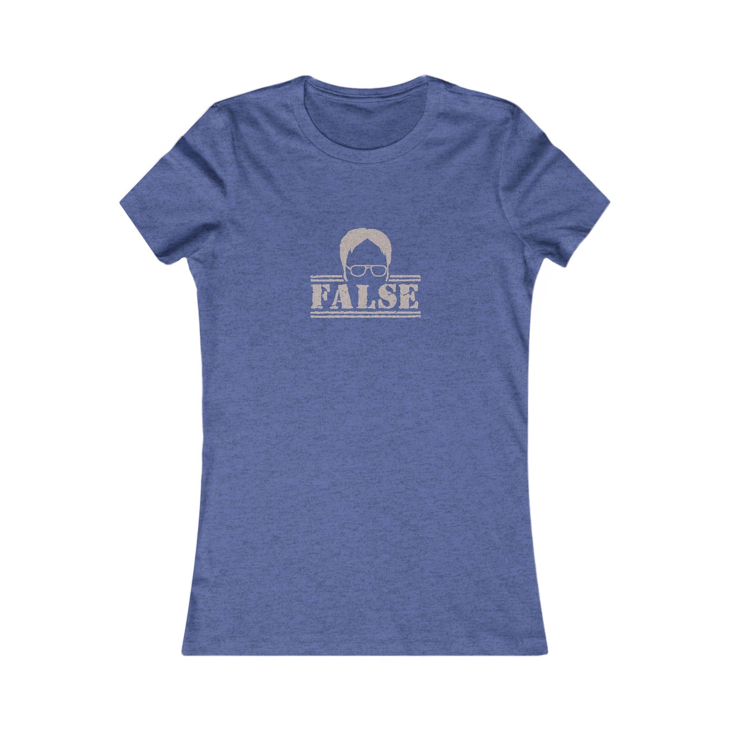 Dwight Schrute FALSE —  The Office-Inspired Women's Tee (Dark)