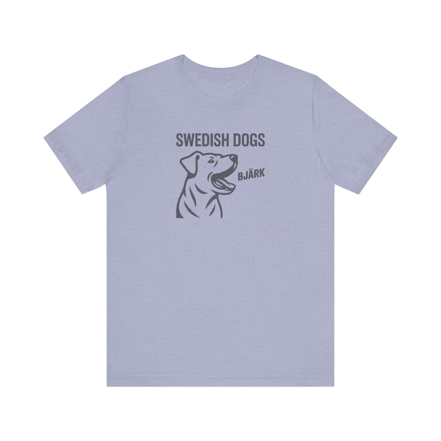 His Bjärk Is Worse Than His Bite – Minimalist Dog Pun Retro Tee (Light)