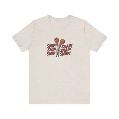 Snip Snap! — Michael Scott Vasectomy Retro Tee (Light)