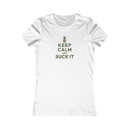 Keep Calm and Suck It — Psych Retro Women's Tee (Light)