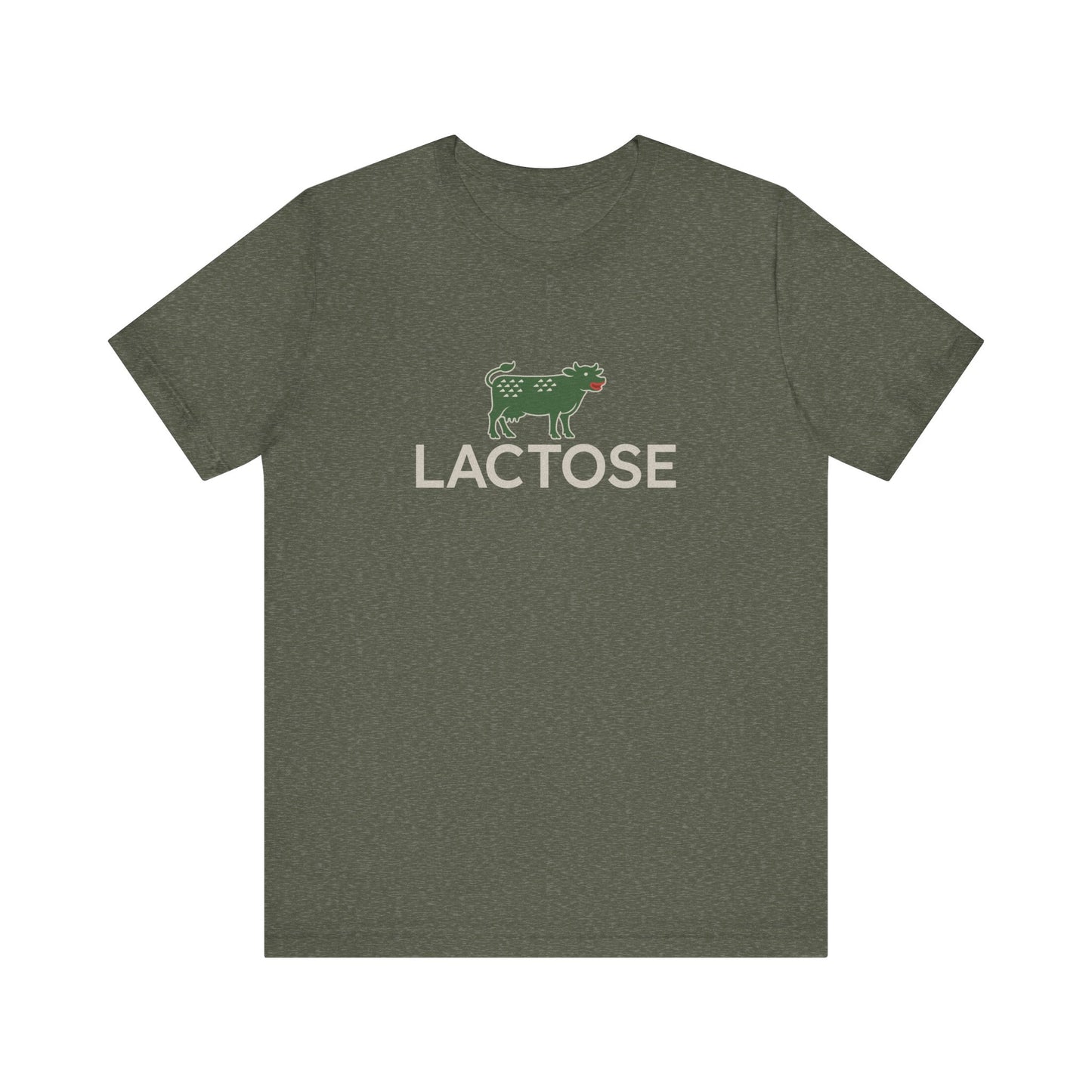 Life is a Beautiful… Typo – LACTOSE Logo Parody Retro Tee (Dark)