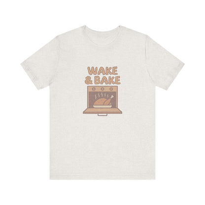 Wake & Bake — Retro Thanksgiving Turkey Tee (Light)
