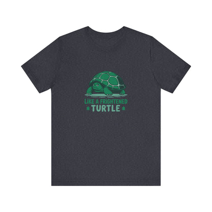 Like a Frightened Turtle — George Costanza Shrinkage Retro Tee (Dark)