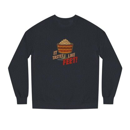 It Tastes Like Feet! — Thanksgiving Trifle Retro Sweatshirt (Dark)