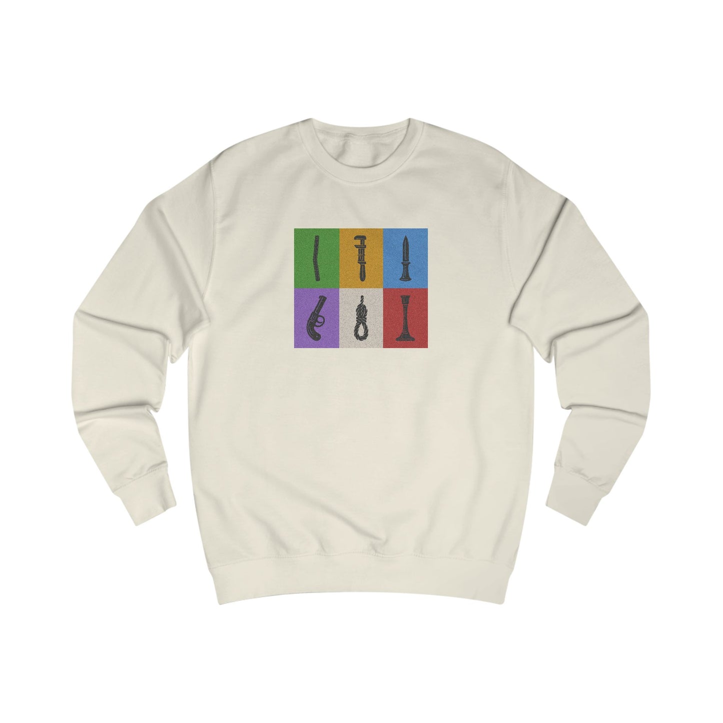 Six Ways Into the Evidence Locker — Clue Retro Sweatshirt (Light)