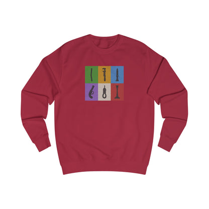 Six Ways Into the Evidence Locker — Clue Retro Sweatshirt (Light)