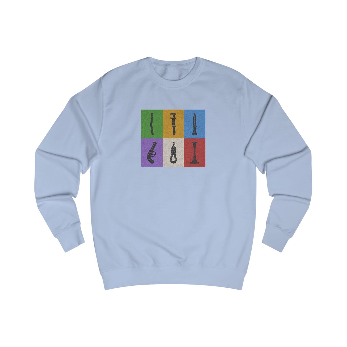 Six Ways Into the Evidence Locker — Clue Retro Sweatshirt (Light)