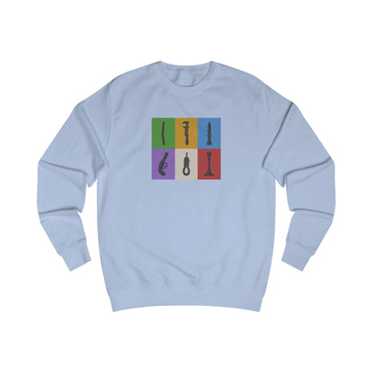 Six Ways Into the Evidence Locker — Clue Retro Sweatshirt (Light)
